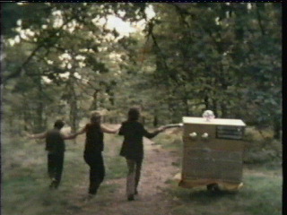 Barbera, Bill, Graeme and computer in
the woods